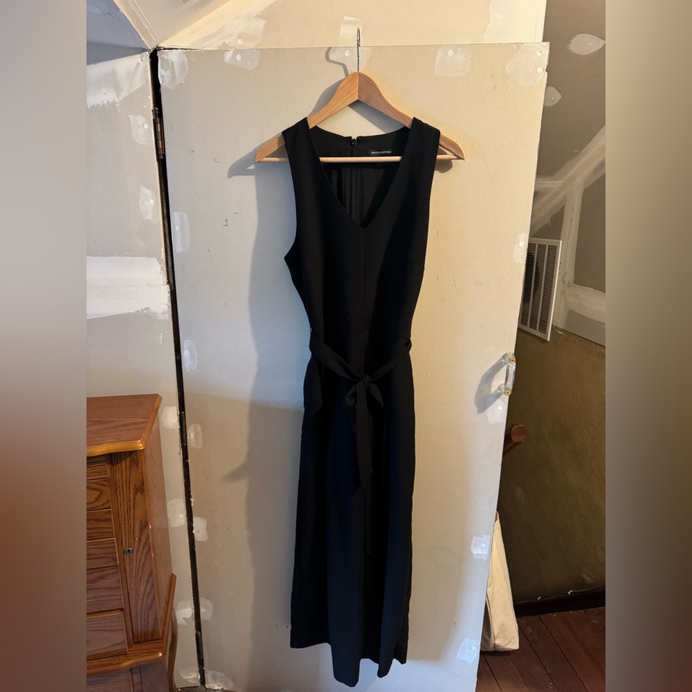 Banana Republic Black Jumpsuit with Bow Detail